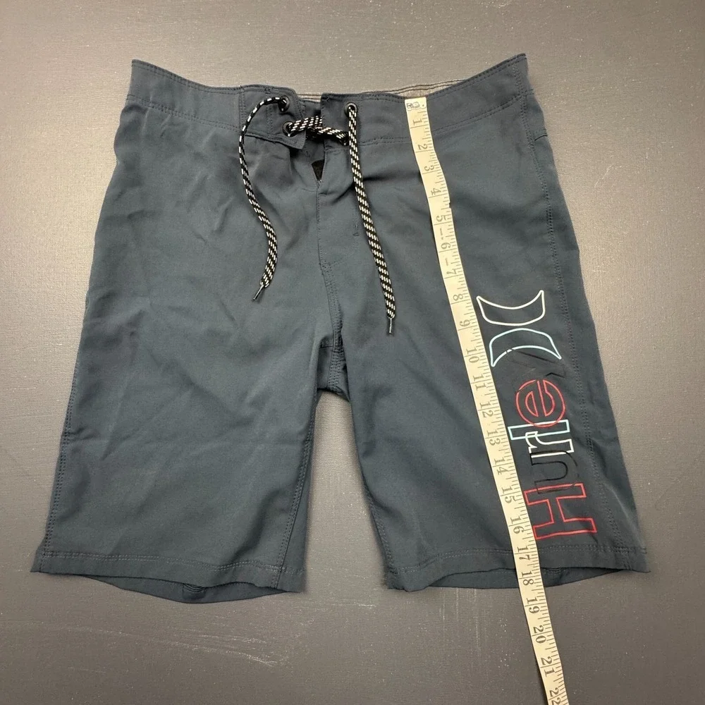 Hurley Mens Size 28 Gray Board Shorts Swim Trunks Stretch Surf Beachwear Outdoor